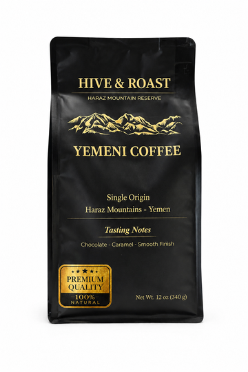 Hive & Roast Premium Yemeni Coffee – Ground -12 oz